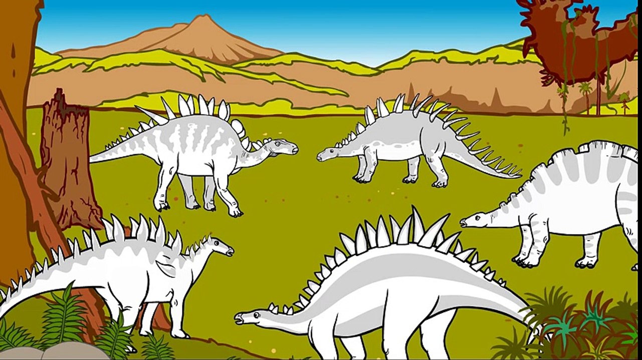 Les dinosaures à plaques osseuses - Dessin animé éducatif pour enfants  Dessins Animés Pour Enfants