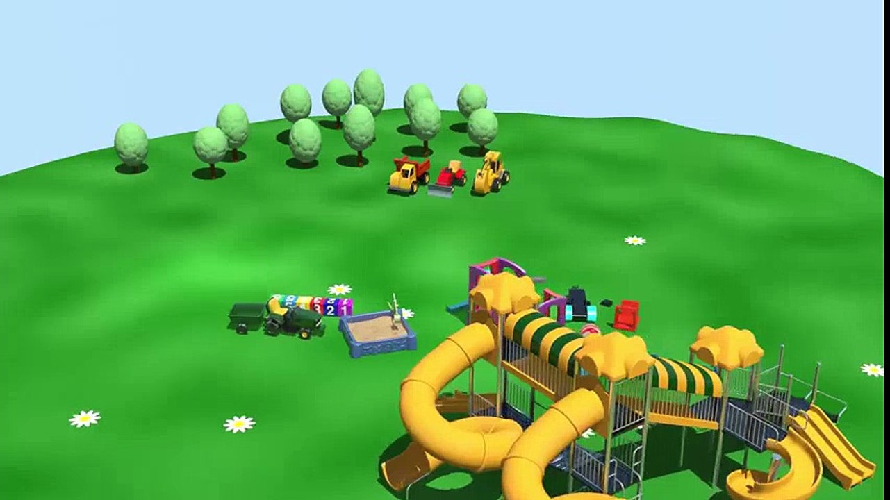 A la plaine de Jeux: Une Bétonnière. Dessin animé pour les enfants  Dessins Animés Pour Enfants