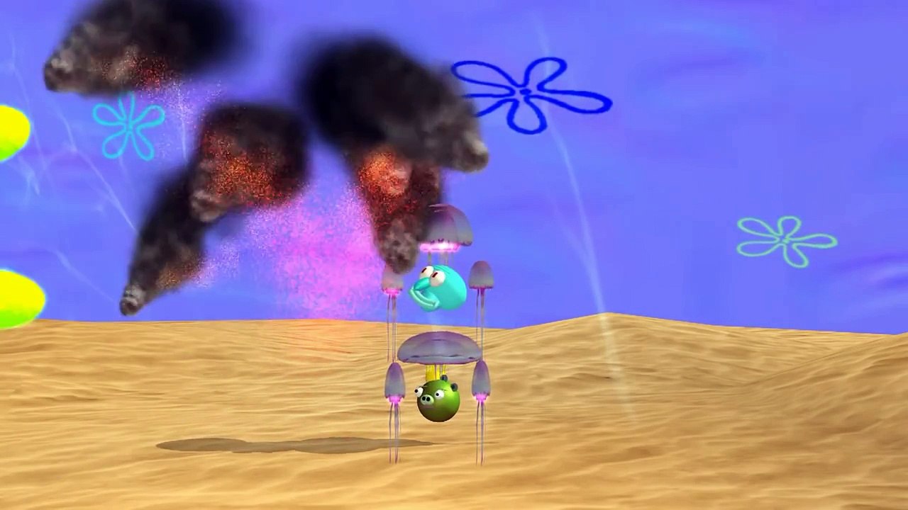 ANGRY BIRDS SPONGEBOB SQUAREPANTS SPOOF ♫ 3D animated mashup ☺ FunVideoTV - Style ;-))