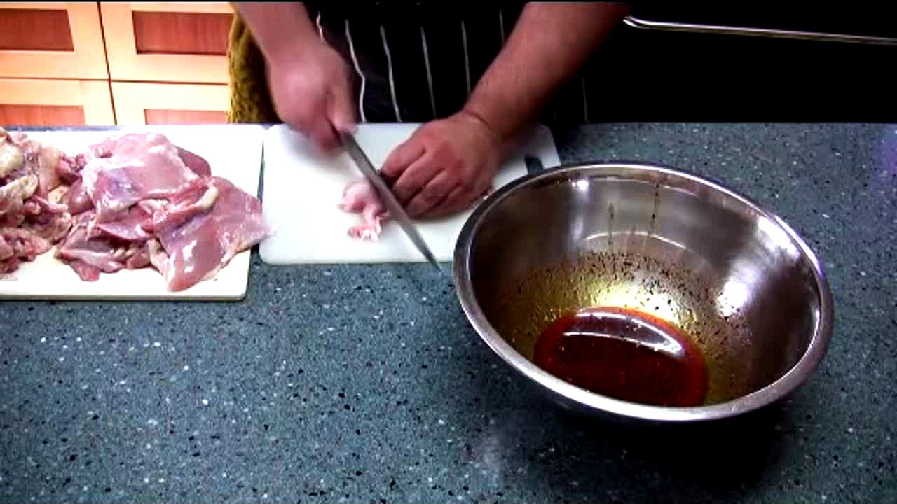 Шашлык из куриных окорочков