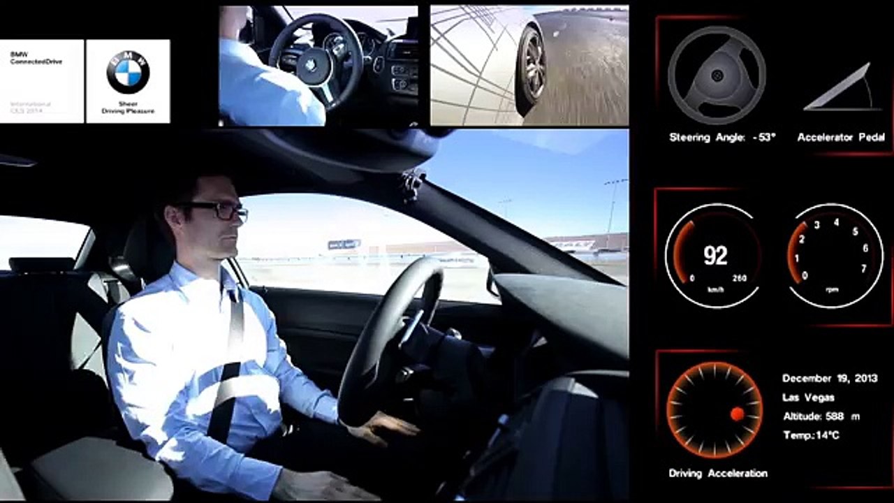 BMW M235i prototype is world's first self-drifting car - official BMW video