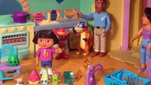 Shopkins Scavenger Hunt with Dora The Explorer and Swiper no swiping