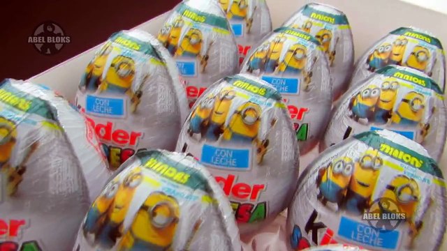 Huevitos Kinder Sorpresa Minions en Español (12 huevos)