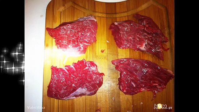 Говядина под сливочно грибным соусом Пошаговый рецепт