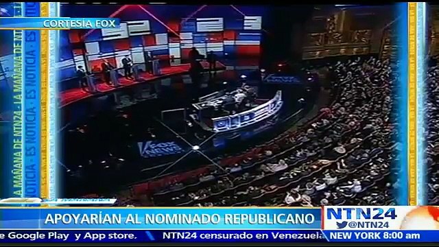 Precandidatos republicanos aseguran que apoyarán al aspirante que logre el primer lugar por su partido