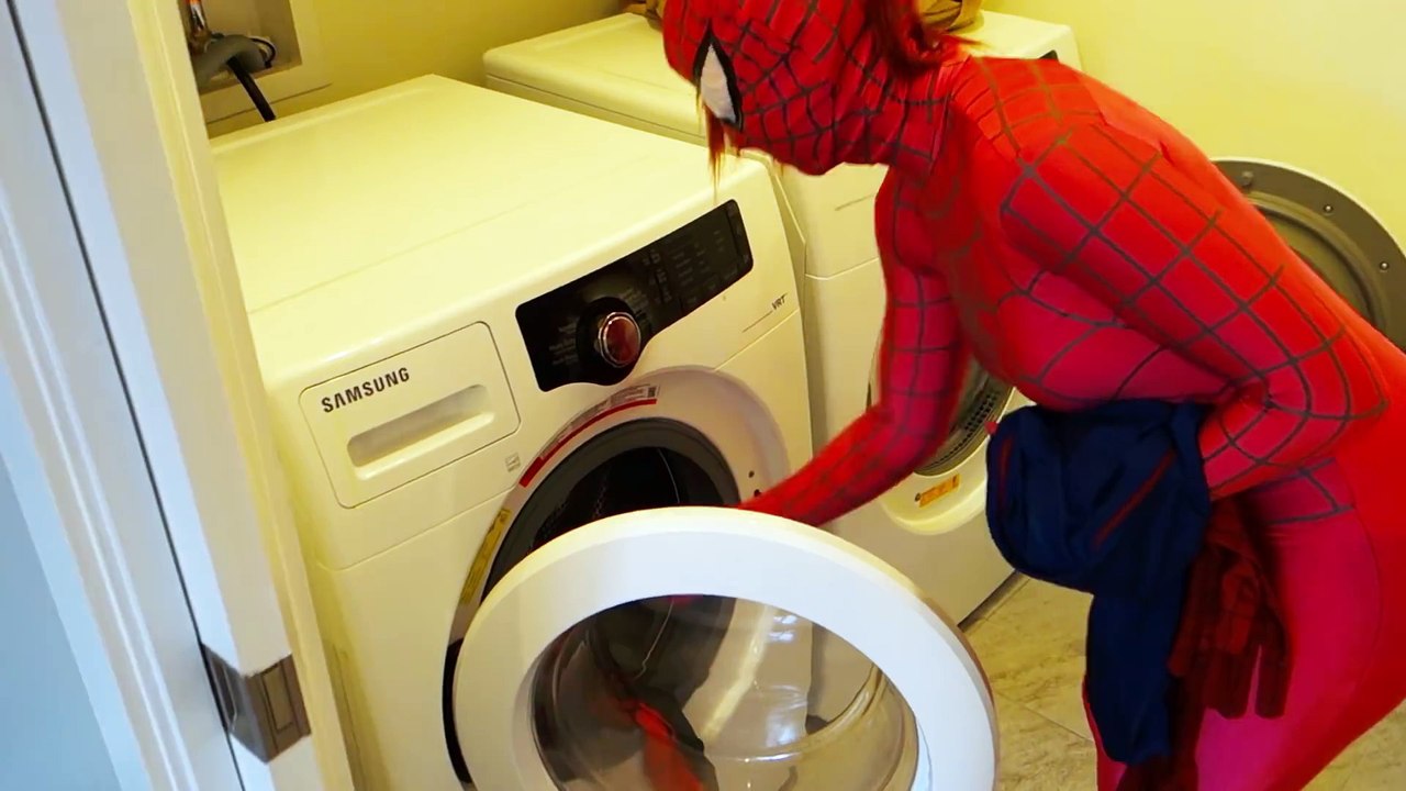 Spiderman & Pink Spidergirl vs Spider In The House! Funny Superhero Movie In Real Life _)