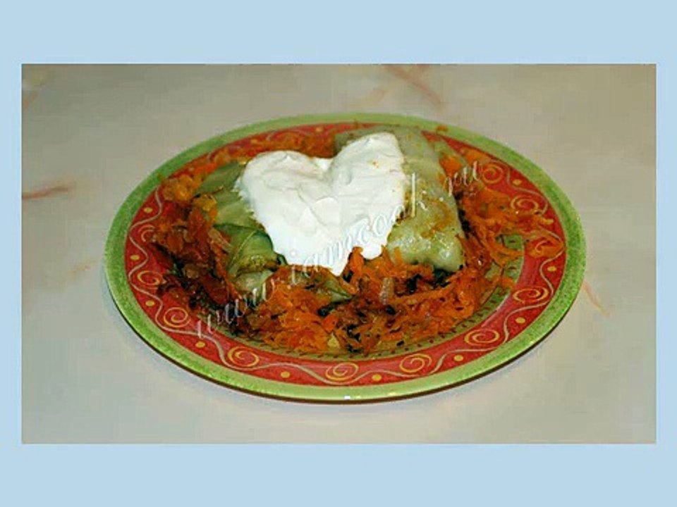 Голубцы с фаршем и рисом