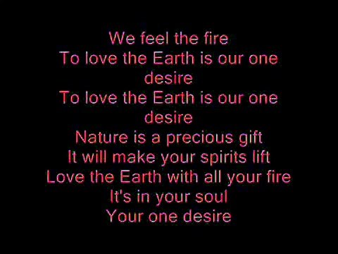 Earth, Wind, Fire and Air Lyrics!