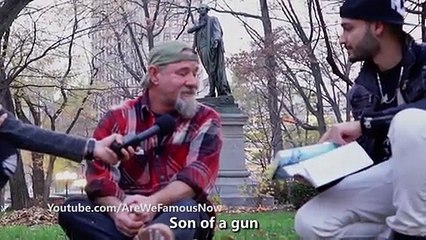 What People Reacts When A Guy Wrapped Up A Bible With Quran Cover