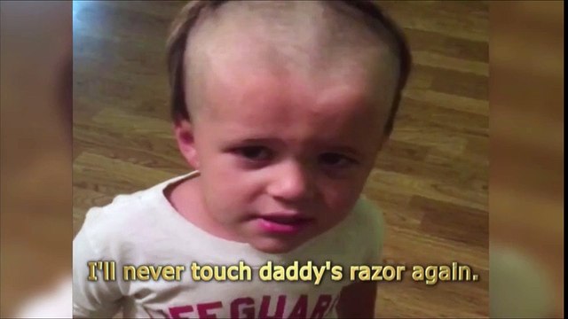 Ce petit va regretter longtemps de s'être servi de la tondeuse de son père