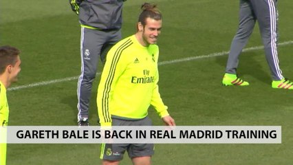Gareth Bale back in training for Real