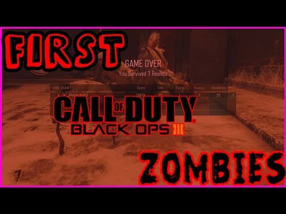 My First Call Of Duty Black Ops III Zombies "The Giant" Game! Black Ops 3