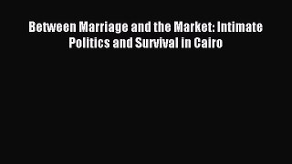 Read Between Marriage and the Market: Intimate Politics and Survival in Cairo Ebook Free