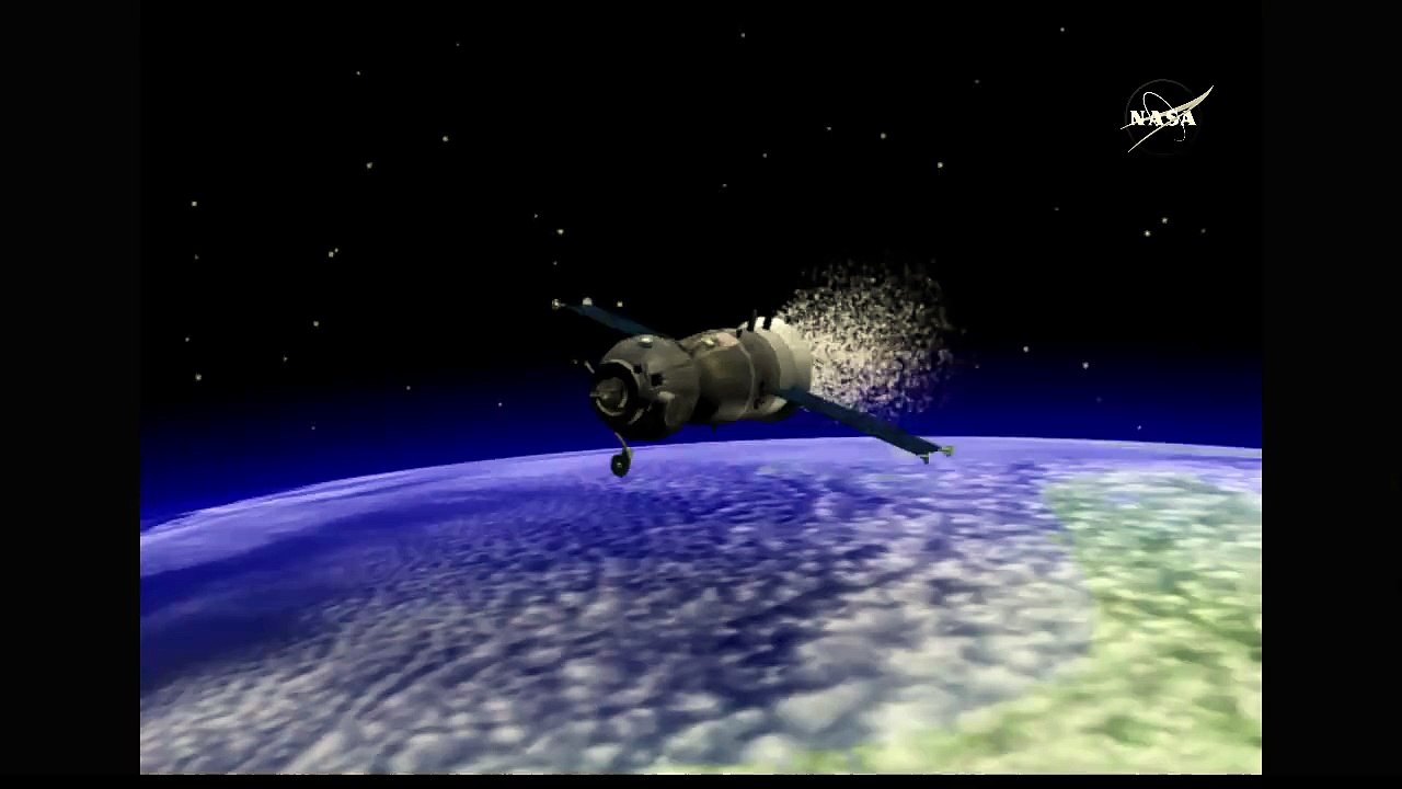 How landed astronout capsule