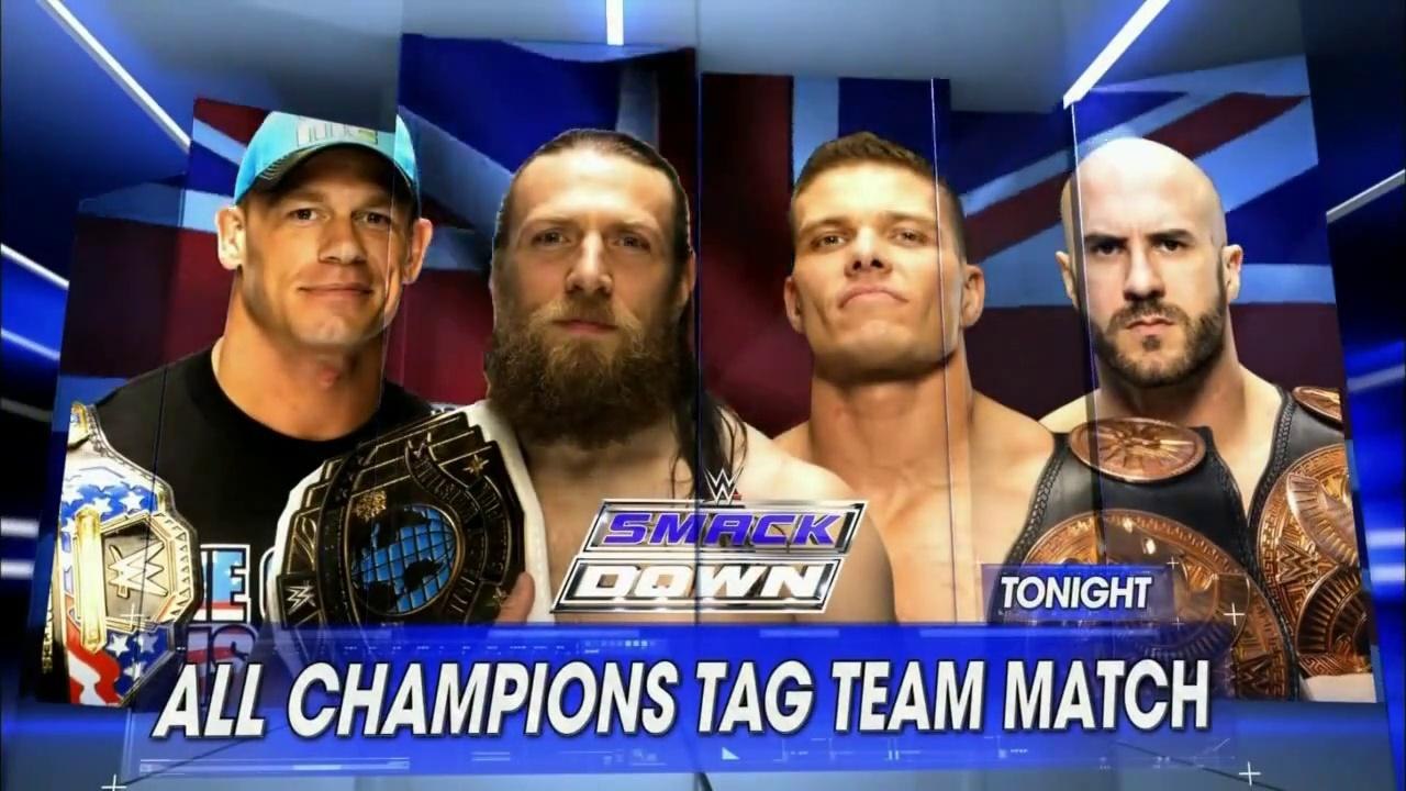 Daniel Bryan and John Cena vs Cesaro and Tyson Kidd