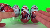 6 Surprise Toy Eggs Ultimate Spider-Man Surprise Toys Opening Fantastic Four Wolverine