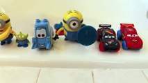 Partysaurus Rex Bath Party with Cookie Monster, Minions, Disney Cars Guido and Play Doh Made Hat