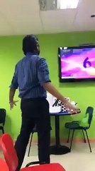 Afridi last ball six reaction af an indian ,must watch