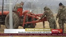 Macedonian troops reinforce border with Greece (FULL HD)