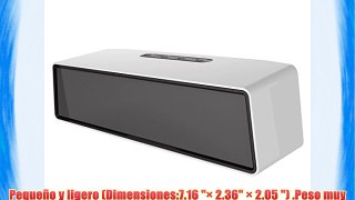 Bluedio BS2WCA001 - Mini altavoces inalámbricos Bluetooth color blanco