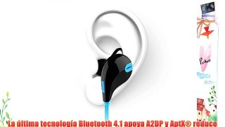 AUKEY Auriculares estéreo Bluetooth 4.1 para correr cascos deportivos y resistente al agua