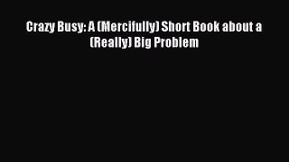 (PDF Download) Crazy Busy: A (Mercifully) Short Book about a (Really) Big Problem Read Online