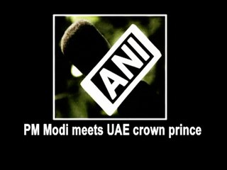 PM Modi meets UAE crown prince
