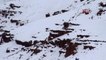 Kars Kar Altındaki Peri Bacaları Kartpostallık Görüntü Oluşturdu