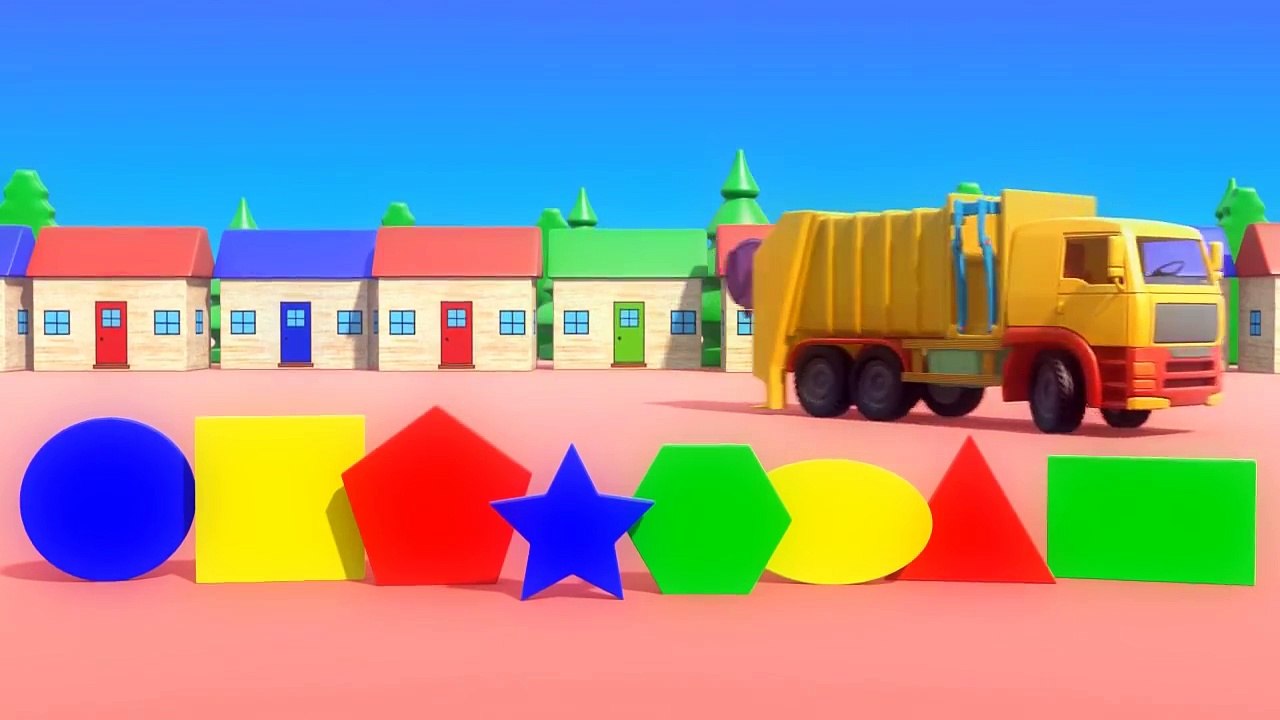 Binkie TV - Garbage Truck - Learn Shapes - For Kids