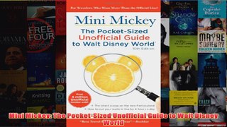 Download PDF  Mini Mickey The PocketSized Unofficial Guide to Walt Disney World FULL FREE