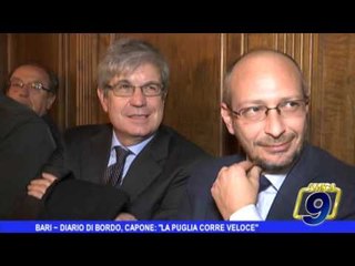 Bari | Diario di Bordo, Capone: "La Puglia corre veloce"