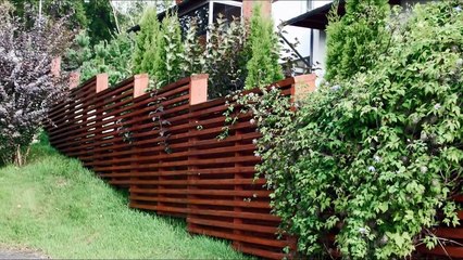 Забор деревянный