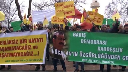 Gaziantep'te 'Öcalan'a özgürlük' eylemi