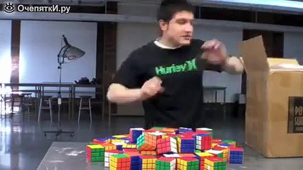 Мозаика из кубиков Рубика