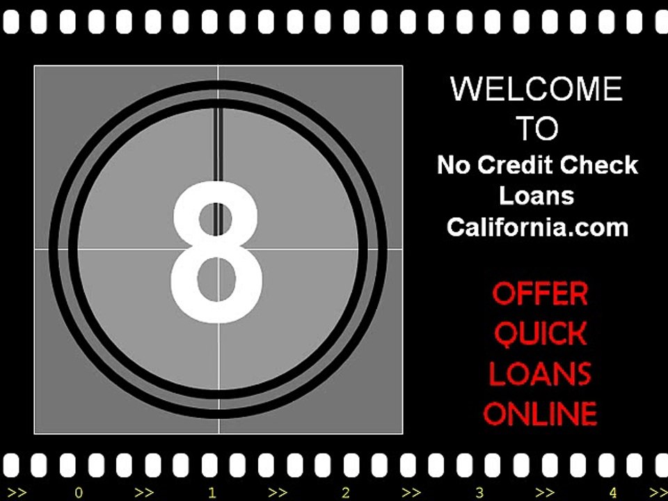 No Credit Check Loans California - To Recover Your Low Credit Rating