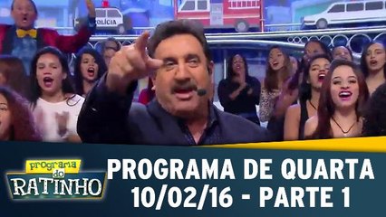 Programa do Ratinho 10.02.16 - Quarta - Parte 1