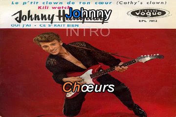 Johnny Hallyday_Le p'tit clown de ton cœur (The Everly Brothers_Cathy's clown)(1961) karaoke