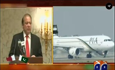 Nawaz Shareef on PIA