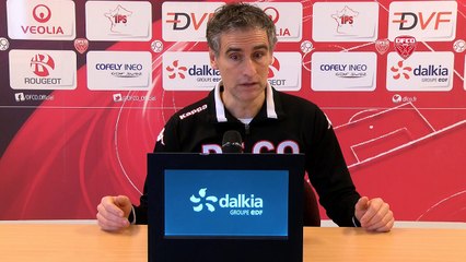 Conférence de presse d'Olivier Dall'Oglio avant DFCO-Sochaux