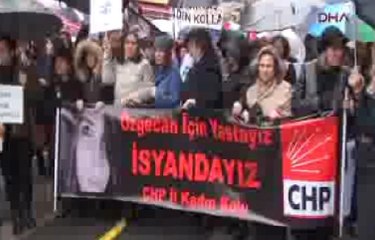 CHP'li kadınlar Özgecan için yürüdü