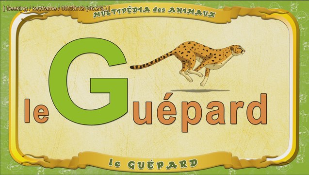 Multipédia des animaux. La lettre G - le Guépard
