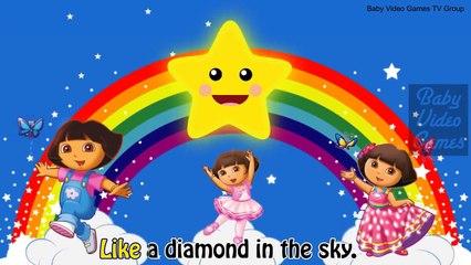 843 Dora the Explorer Cartoon Nursery Rhymes and Kids Songs Dora Twinkle Twinkle Little Star