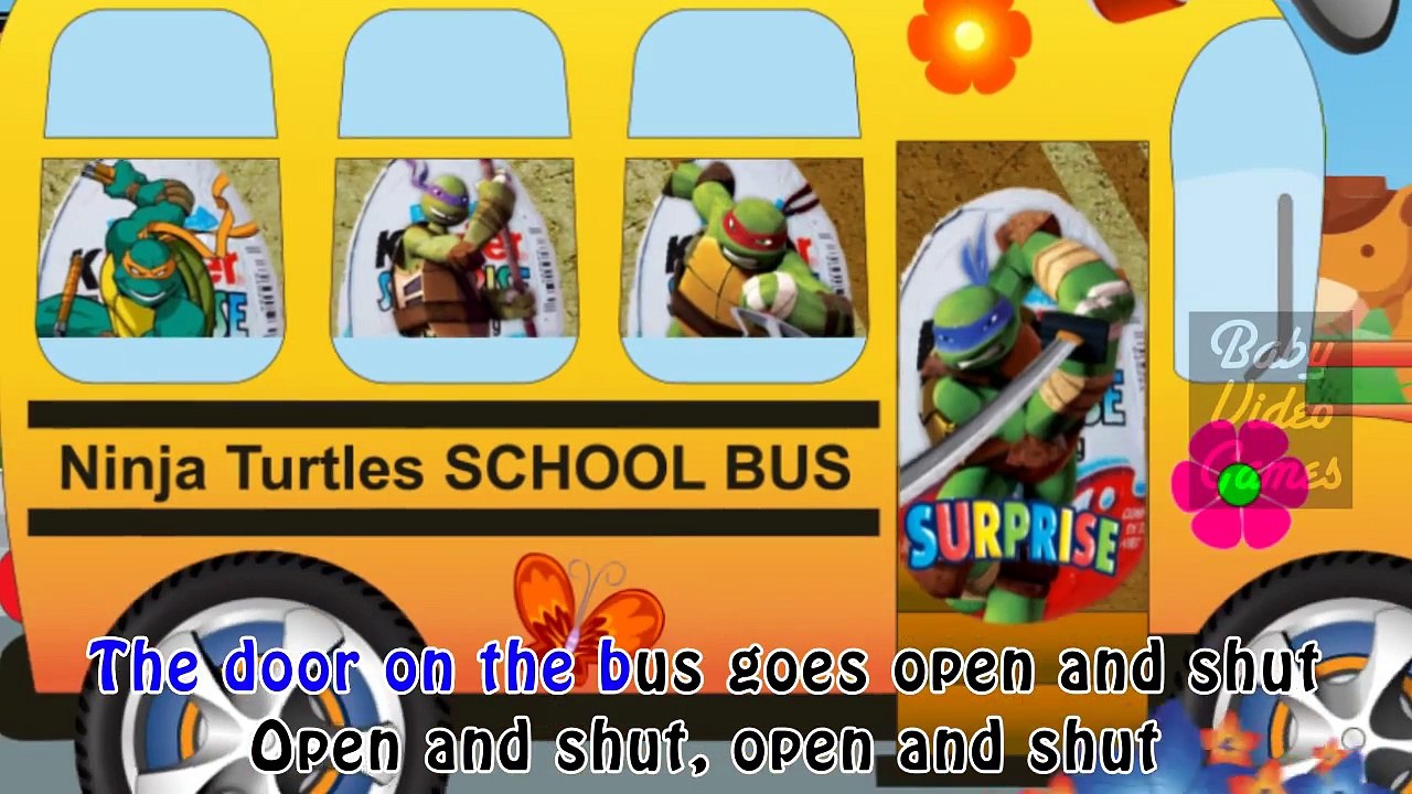 WHEEL BUS Ninja Turtles 1