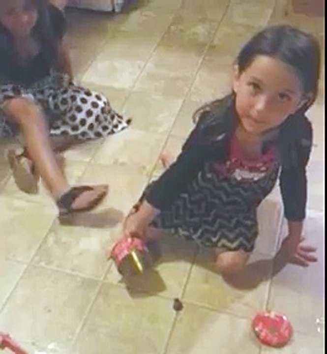 Very Funny Frog Jumped On Girls