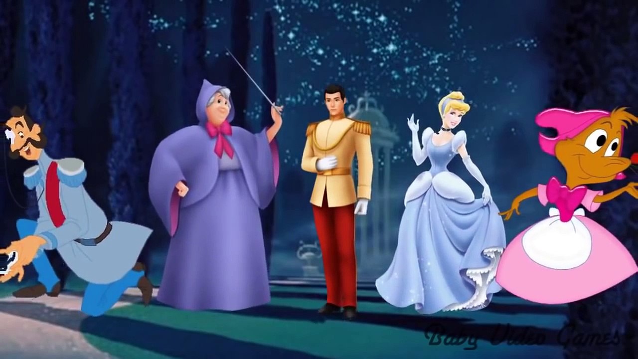 Cinderella DISNEY Cartoon Nursery Rhymes Finger Family Alphabet ABC Songs for Children