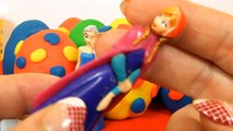 Many Play Doh Surprise Eggs Kinder Surprise Masha i Medved Disney Princess