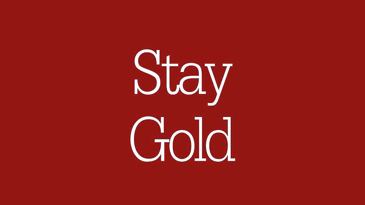 "Stay Gold" Sequence Animation | After Effect