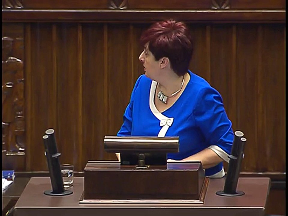 Poseł Krystyna Wróblewska - Wystąpienie z dnia 09 lutego 2016 roku.