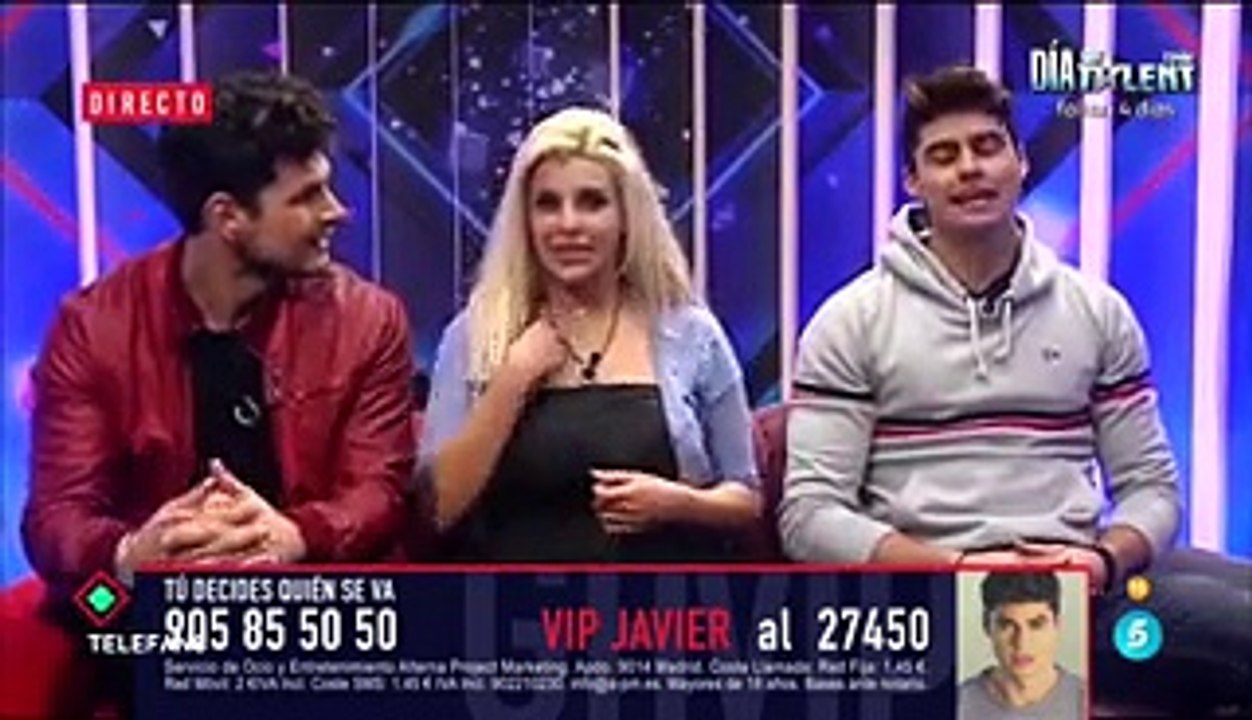 Los nominados ven los porcentajes ciegos y reacciones.