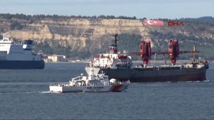 Çanakkale Rus Askeri Kargo Gemisi Karadeniz'e Yol Aldı